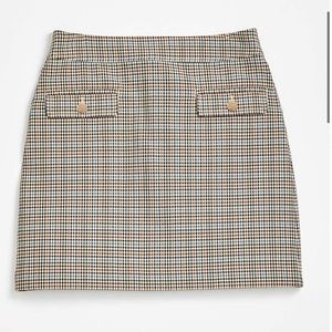 Loft Checked pocket skirt